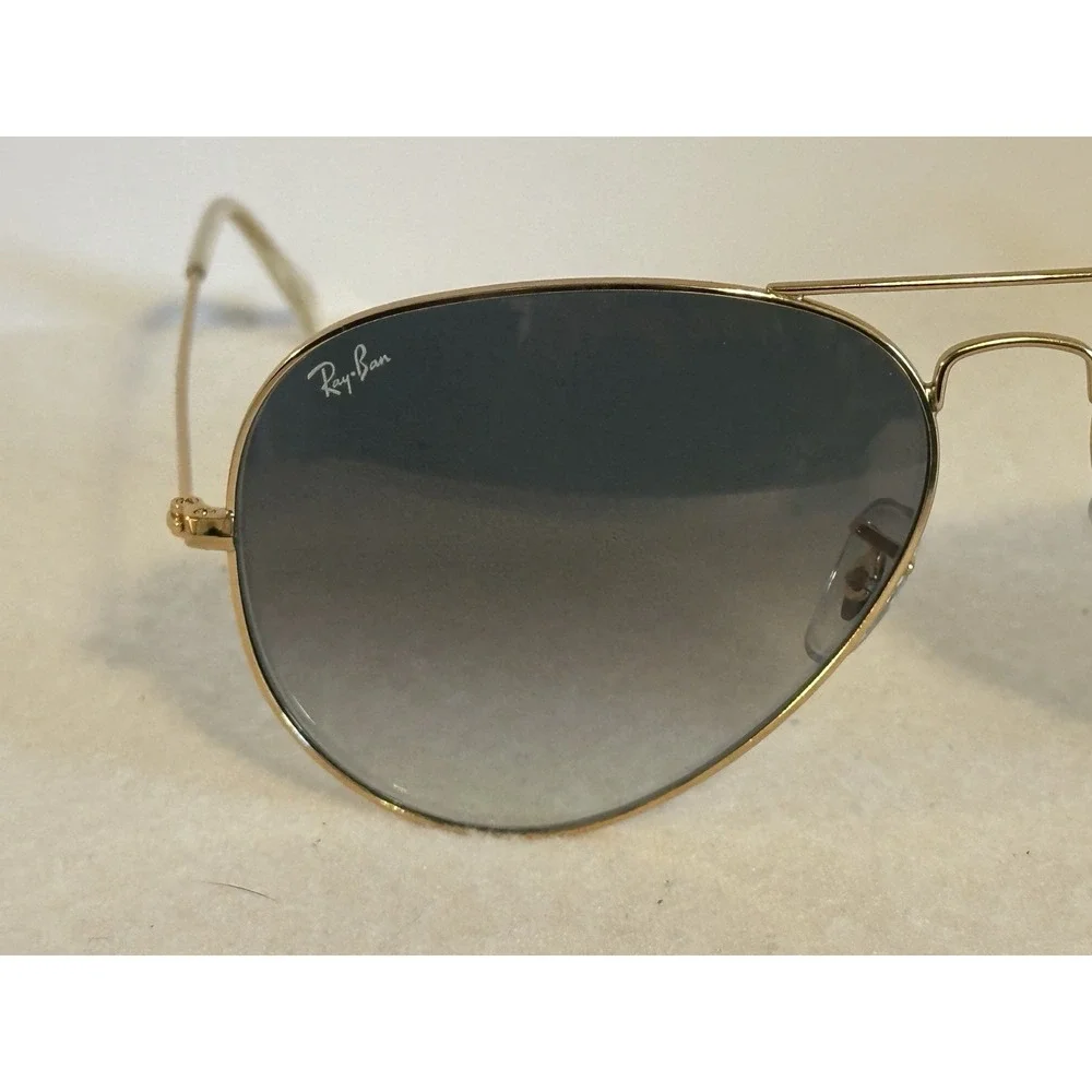 Ray-Ban Sunglasses RB3025 AVIATOR LARGE METAL 001/32 Gold Blue Gradient 62 mm